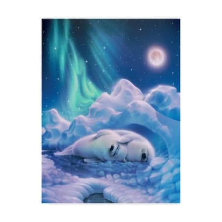 Kirk Reinert 'Harmony Baby Seals' Canvas Art,18x24